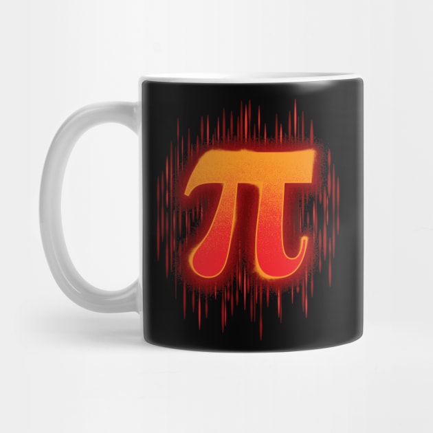 Greek Pi - Orangey Red by DCLawrenceUK